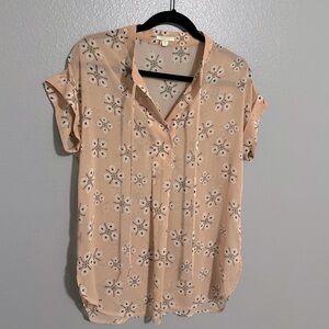 🚨 Nordstrom’s Pleione Women’s Split V-Neck Sheer Cuffed Sleeved Blouse.